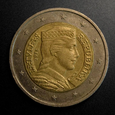 standard circulation 2 euro coin - Latvia - 2014