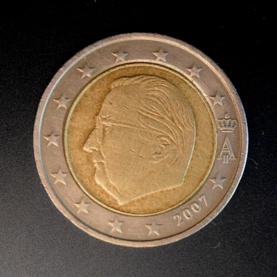 Standard circulation 2 euro coin - Belgium - 2007
