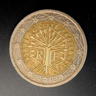 Standard circulation 2 euro coin - France - 2002